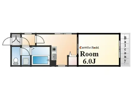 サンコート深江(1K/3階)の間取り写真