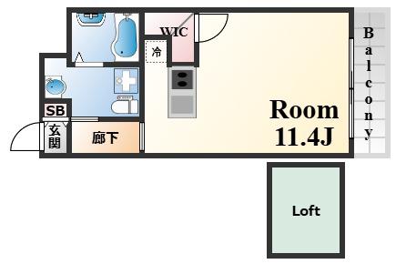 ARKTAMATANI(1K/4階)の間取り写真