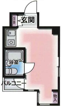 ユニハイム神戸(1K/5階)の間取り写真