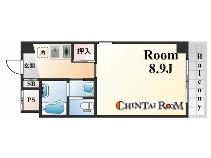 サテライト王子公園(1K/3階)の間取り写真