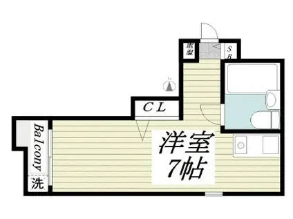 メゾンド御影パート1(1K/4階)の間取り写真