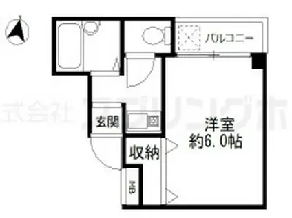 ツーバイホームビル(1K/4階)の間取り写真