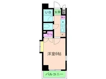 アルファコート(1K/7階)の間取り写真