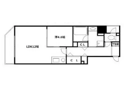 マグノリアトアロード(1LDK/4階)の間取り写真