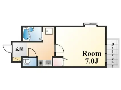 M-FORT(1K/4階)の間取り写真