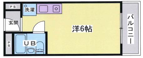 カサベラ神戸(ワンルーム/7階)の間取り写真