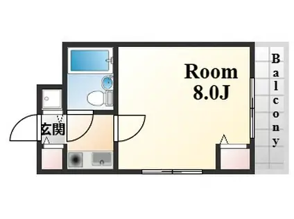 サンプラザ三宮70(1K/9階)の間取り写真