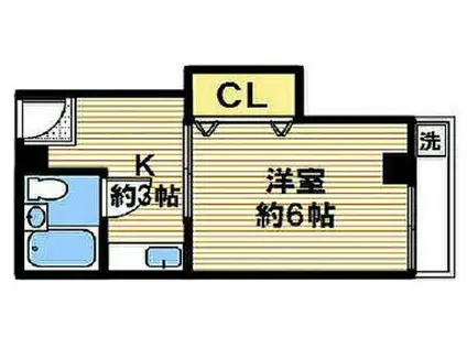 さくらマンション(ワンルーム/4階)の間取り写真