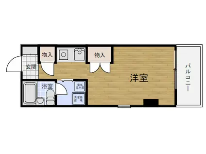 二宮ロイヤルハイツ2(1K/2階)の間取り写真