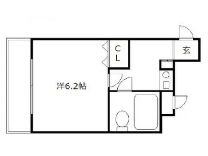 レジデンス石屋川(1K/5階)の間取り写真