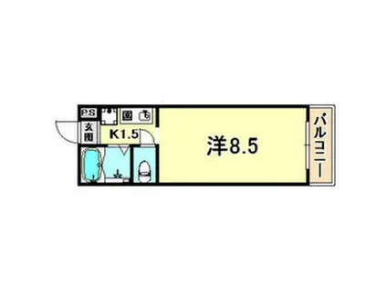 萌NAKATANI(1K/2階)の間取り写真