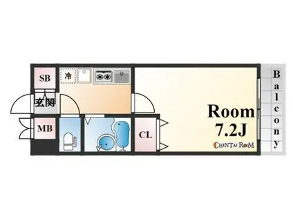 ワコーレ六甲アーベイン(1K/3階)の間取り写真