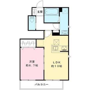 ハーバーコート神戸(1LDK/1階)の間取り写真
