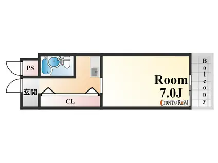 プティ・ア・プティ(1K/2階)の間取り写真