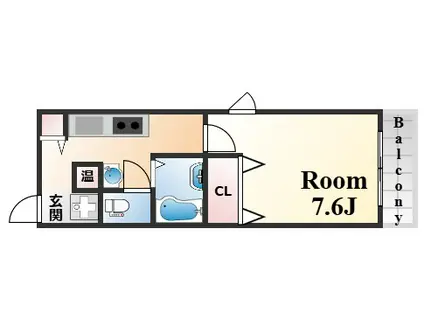 ルミエール王子公園(1K/3階)の間取り写真
