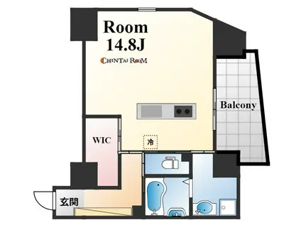 OZ CASA(ワンルーム/5階)の間取り写真