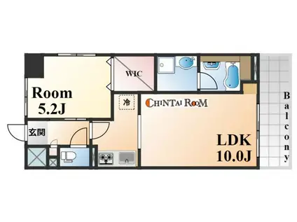 グランディール六甲(1LDK/3階)の間取り写真