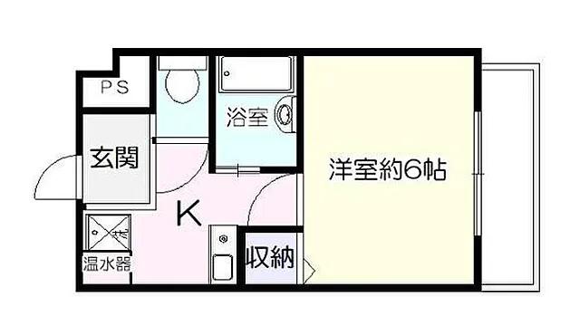 N-CUBE3(1K/4階)の間取り写真