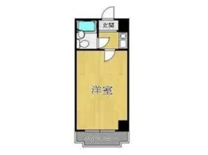 LEA・LEA神戸12番館(ワンルーム/8階)の間取り写真