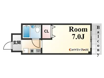 LUCE SHINOHARA(1K/4階)の間取り写真