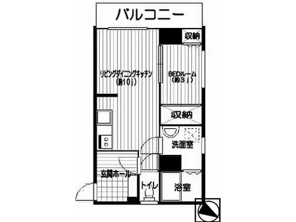 BLMY-115(1LDK/2階)の間取り写真