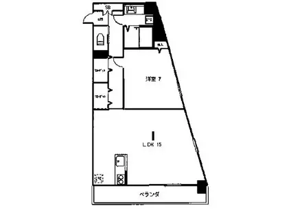 プレ—ジュEBISU(1LDK/5階)の間取り写真