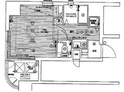 エステムコート神戸県庁前Ⅱ(1K/3階)の間取り写真