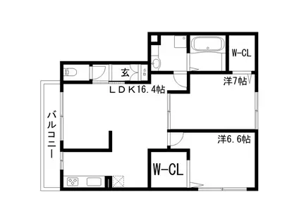 神戸市西神山手線 上沢駅 徒歩6分 3階建 築13年(2LDK/3階)の間取り写真