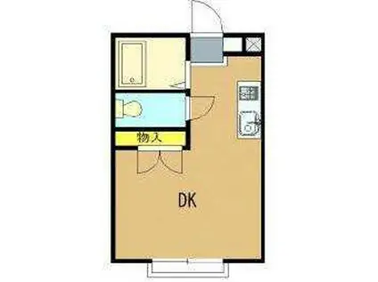 メゾン・ジュネス(1K/1階)の間取り写真