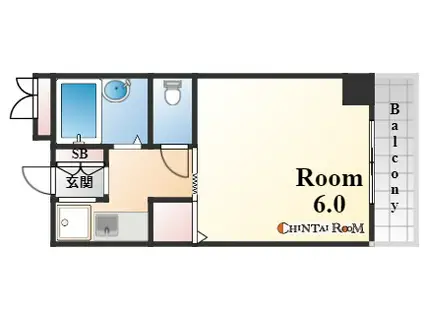 サンハウス御影本町(1K/2階)の間取り写真