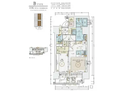 エステムコート神戸元町2ザ・サロン(1DK/3階)の間取り写真