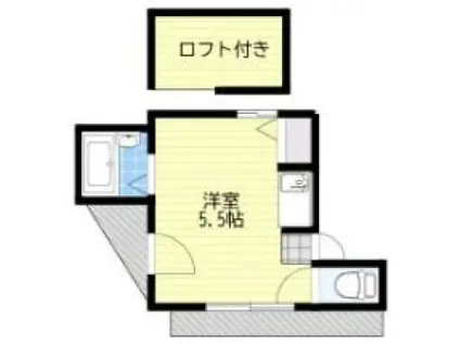 メゾン八幡(1K/3階)の間取り写真