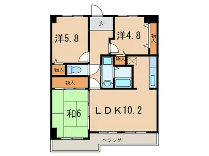 ジョイ・ディール(3LDK/3階)の間取り写真