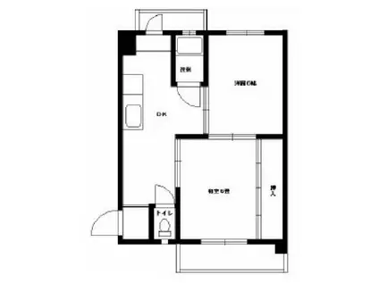 ニッシン岡本マンション(2DK/3階)の間取り写真