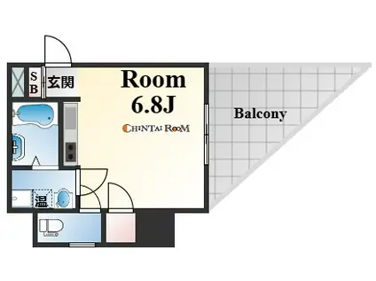 エトワール王子(1K/2階)の間取り写真