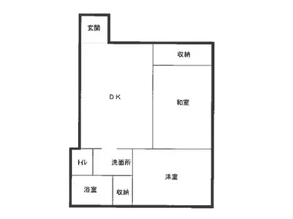 布引サイダーハイツ(2DK/2階)の間取り写真