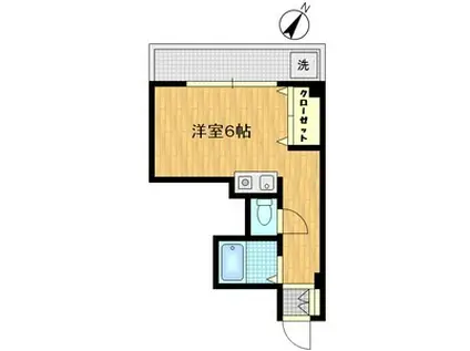 六甲カーサ・デ・ピエドラ(1K/3階)の間取り写真