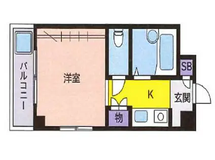 ピアイーストアネックス(1K/3階)の間取り写真