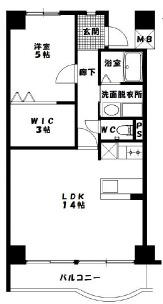 KSMレジデンス東灘(1SLDK/3階)の間取り写真