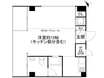 YS HOUSE 三宮Ⅱ(ワンルーム/2階)の間取り写真