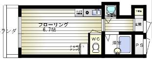 シャルムメゾン本庄(1K/1階)の間取り写真