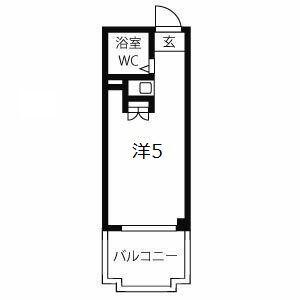 ネオダイキョー三宮(ワンルーム/2階)の間取り写真