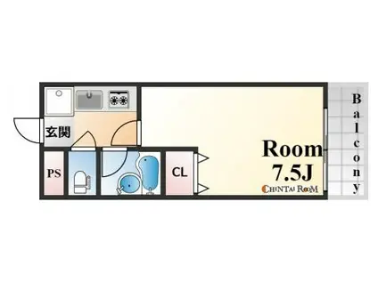 リアライズ六甲1(1K/5階)の間取り写真