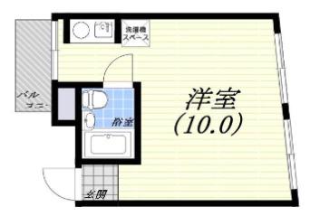 打出駅前ビル(ワンルーム/3階)の間取り写真