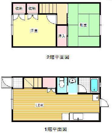 メゾン六甲台(2LDK/1階)の間取り写真