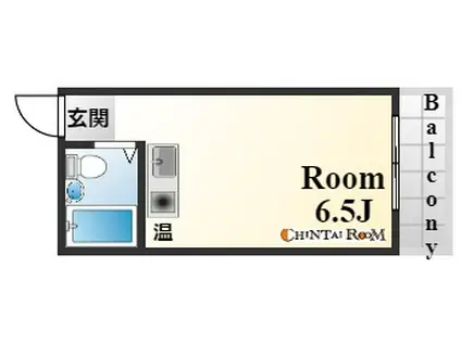 コスモピア東灘(ワンルーム/4階)の間取り写真