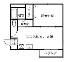 エムズコート(1LDK/4階)の間取り写真