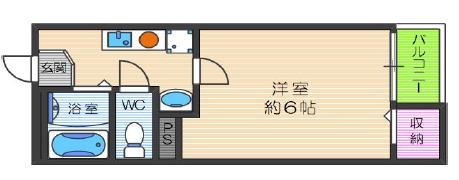 LEFIELD002(1K/4階)の間取り写真