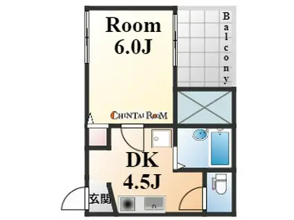 SOLEADO M.M(1DK/2階)の間取り写真