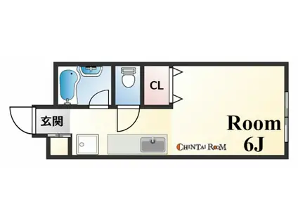 モントーレ御影(1K/2階)の間取り写真